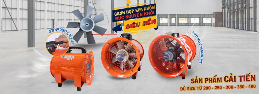 Quạt hút xách tay - Quạt hút công nghiệp OMYSU